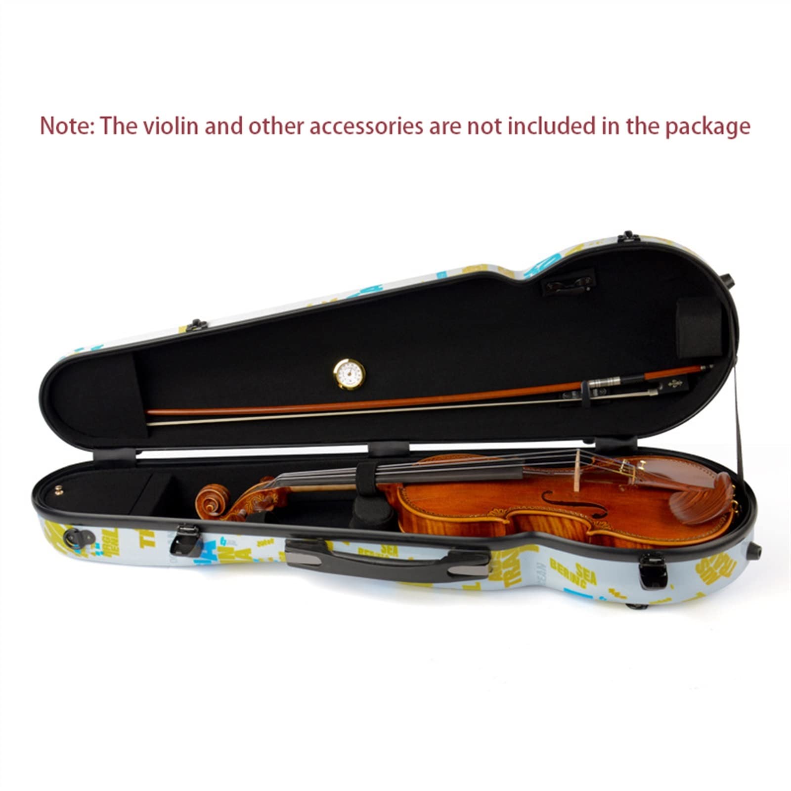 バイオリン用 ハードケース 4/4サイズ 湿度計内蔵 イエロー バイオリン用 ハードケース 4/4サイズ 湿度計内蔵 イエロー Amazon.co